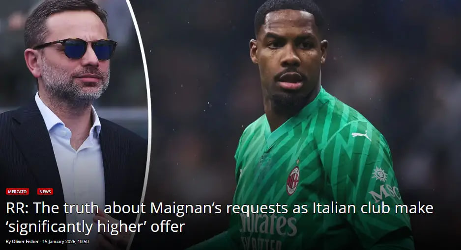 【RR】迈尼昂经纪人并没有提过分的佣金要求